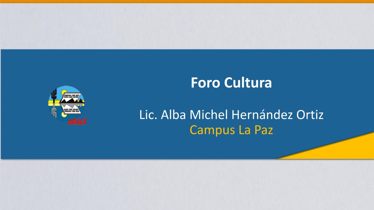 Course Image Foro Cultura UABCS La Paz 2023-II