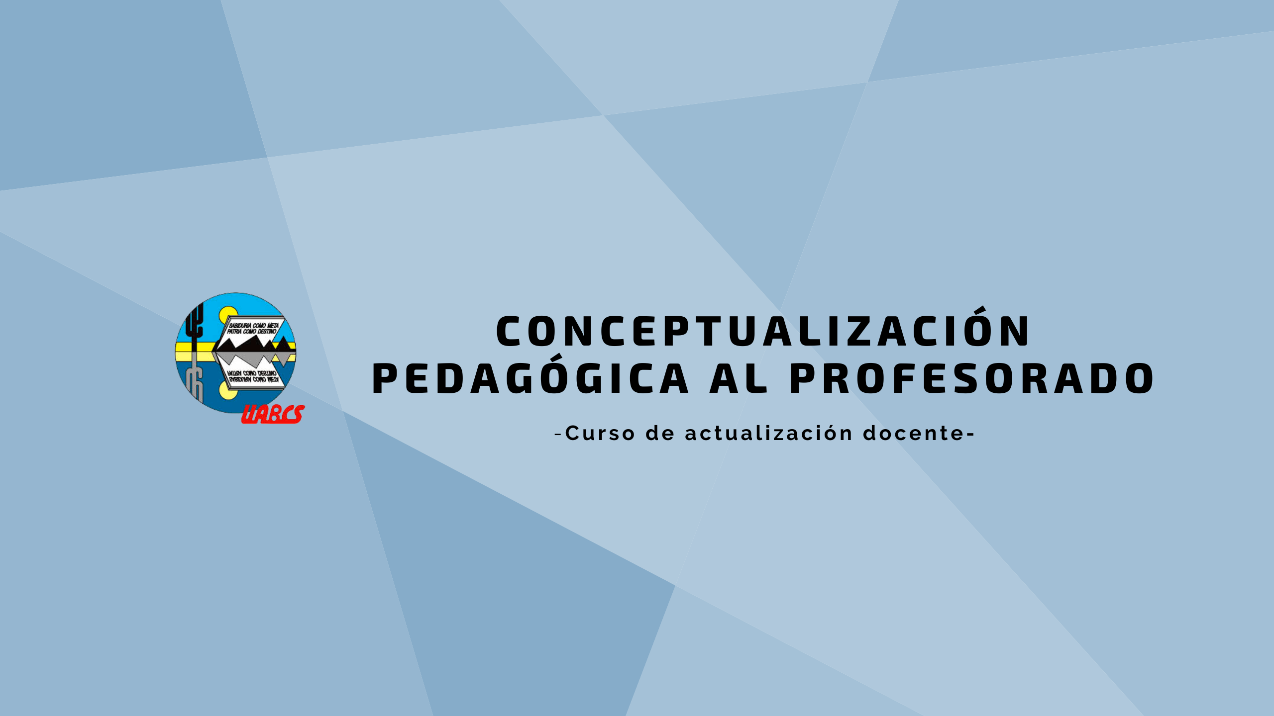 Course Image Conceptualización pedagógica al profesorado UABCS